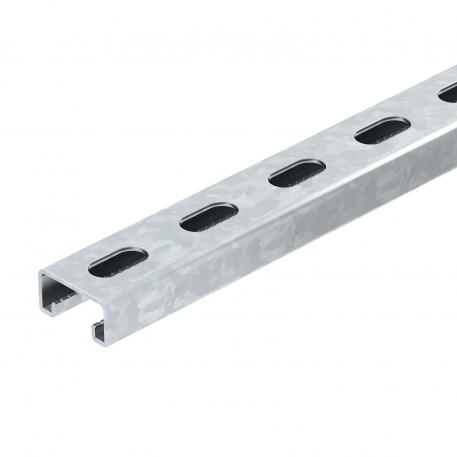 MS4121 mounting rail, slot 22 mm, FS, perforated  3000 | 41 | 21 | 2 | Strip galvanized