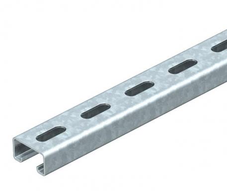 MS4121 mounting rail, slot 22 mm, FT, perforated  3000 | 41 | 21 | 2 | Hot-dip galvanised