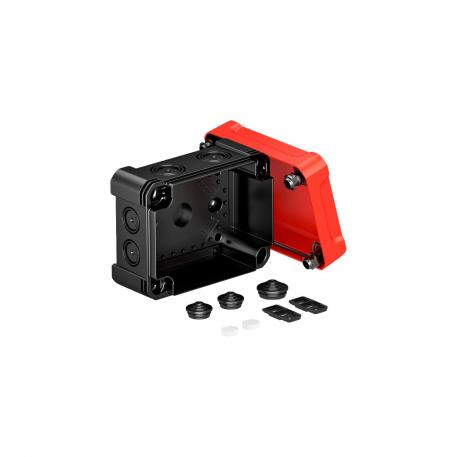 Junction box X 06 137x105x68 | 8 | IP67 | 4 x Ø20/25, 4 x Ø20/25/32 | Black / red