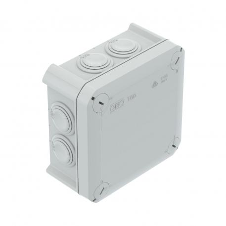 Junction box T 60, plug-in seal 100x100x48 | 7 | IP66 | 7 x M25 | Light grey; RAL 7035