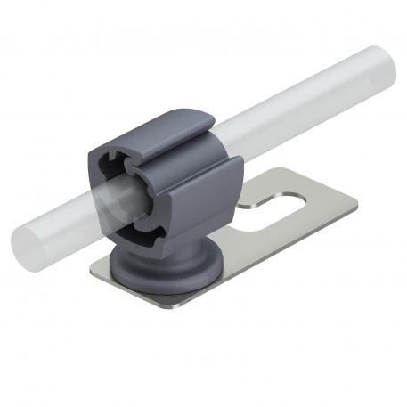 Roof conductor holder for tiled, slated and corrugated roofs, Rd 8−10