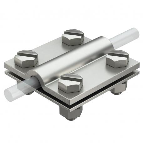 Cross-connector for round conductors and flat conductors A4