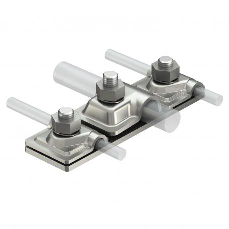 Connection plate for two isCon® conductors Rd 8-10 x Rd 16