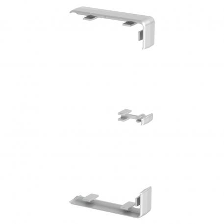 Trunking connector and joint cover Aluminium