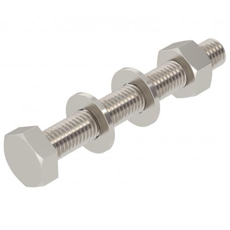 Hexagonal bolt M10 A4 10 | 80 | 17 | 10 | Stainless steel