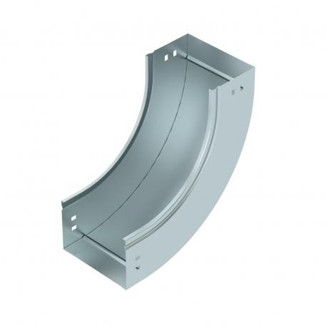 90° vertical bend, rising, 100 FS 150 | Steel | Strip galvanized