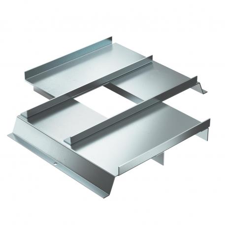 Underfloor duct MD 3-compartment, duct height 38 mm